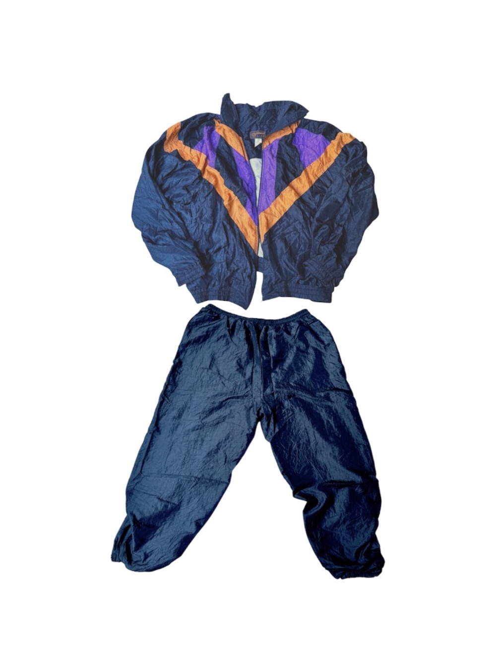 Vintage 90s Bahama Bay Club  Men's XL Colorblock Windbreaker Tracksuit - As Is